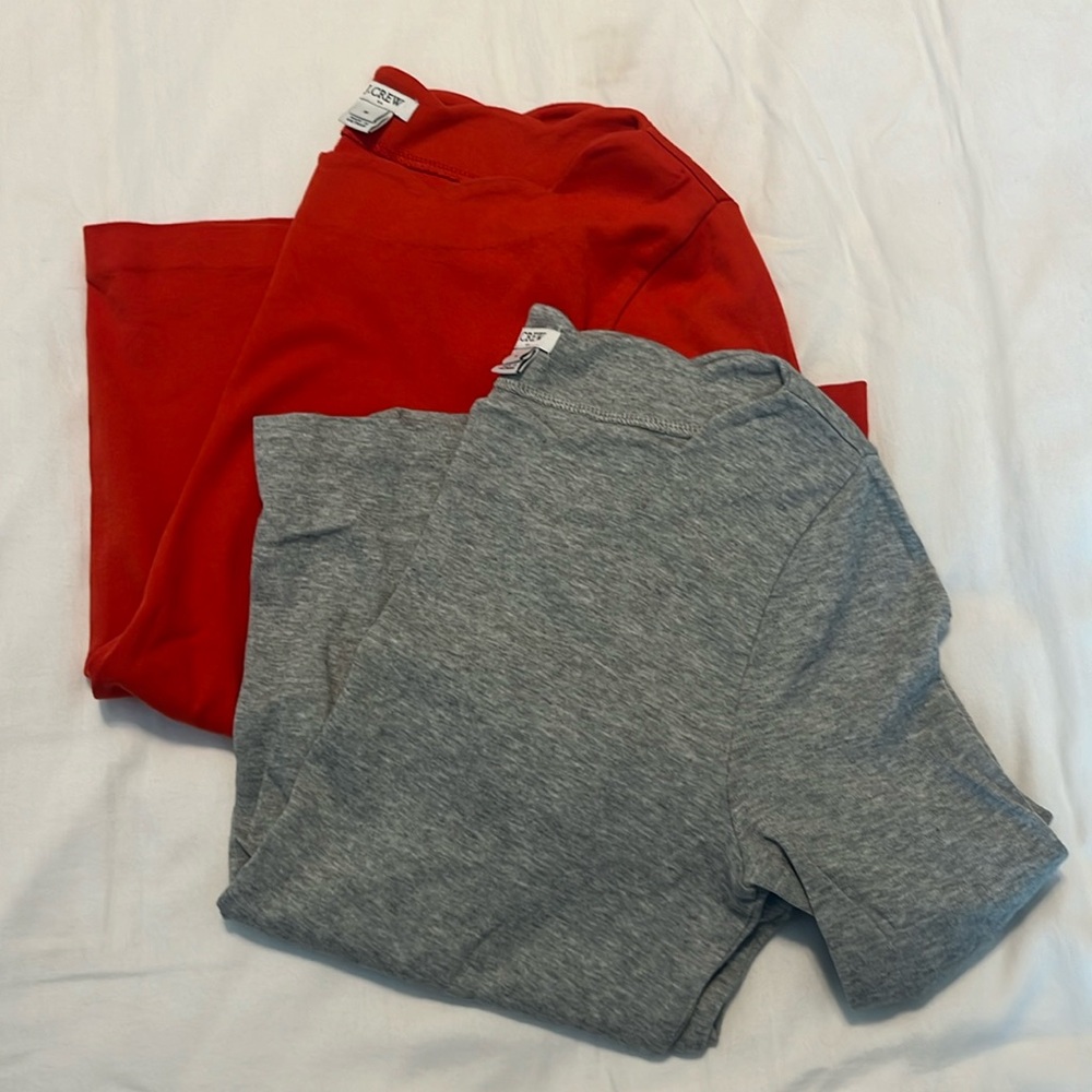Two J Crew 3/4 Length Tops